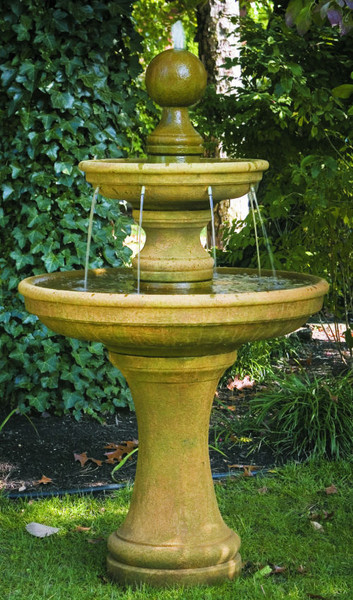 Opal Two Tier Garden Fountain Traditional to Contemporary